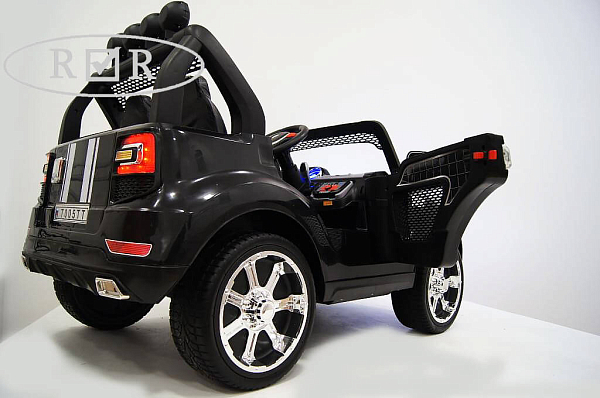 Электромобиль детский RiverToys BMW T005TT (черный) с дистанционным управлением (полный привод)
